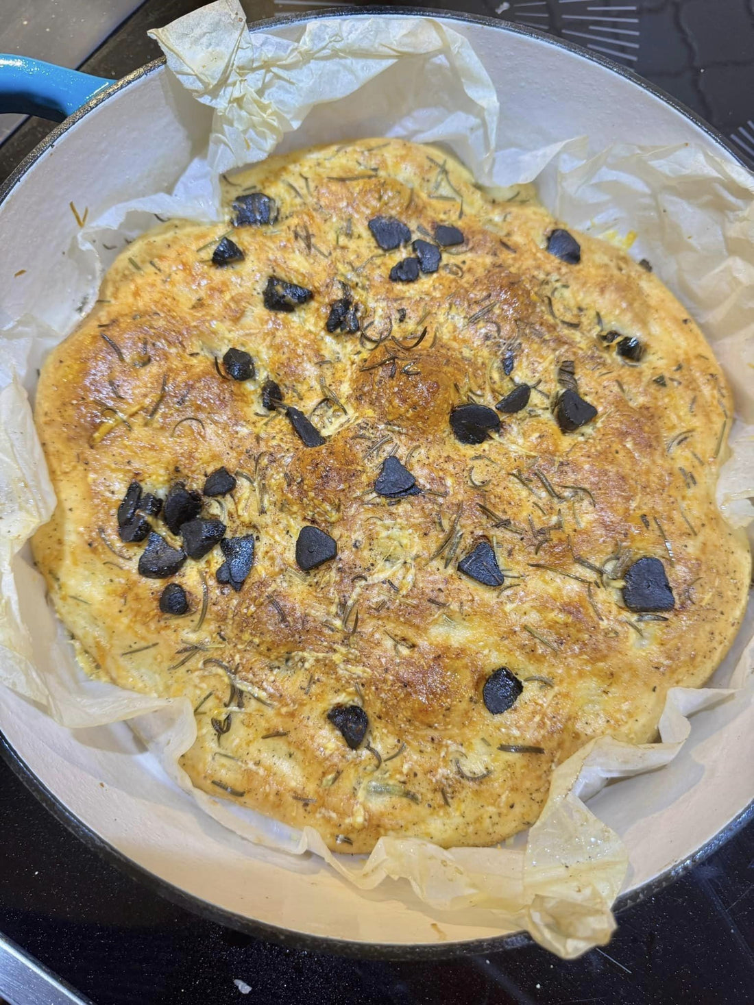 Foccacia ail noir