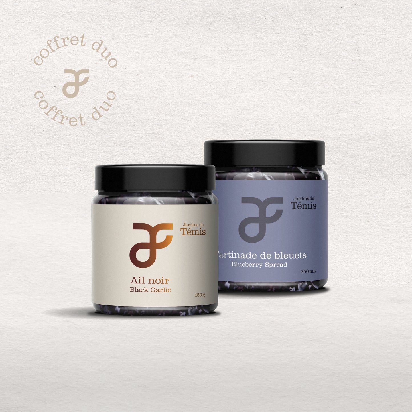Coffret duo - Ail noir et tartinade de bleuets