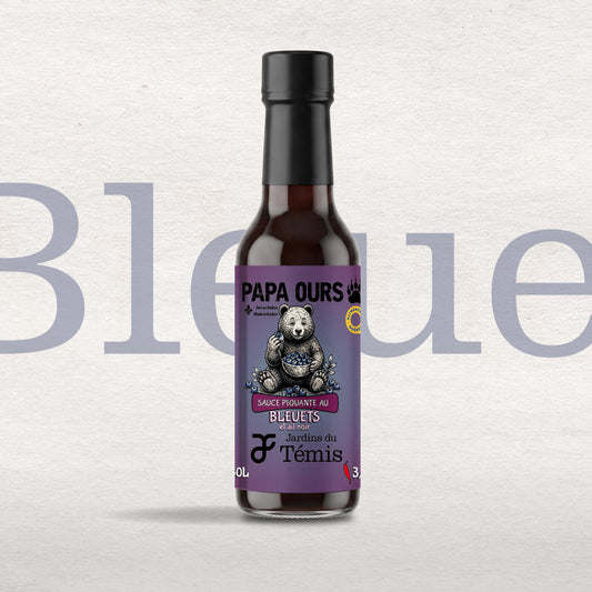 Sauce piquante aux bleuets et ail noir
