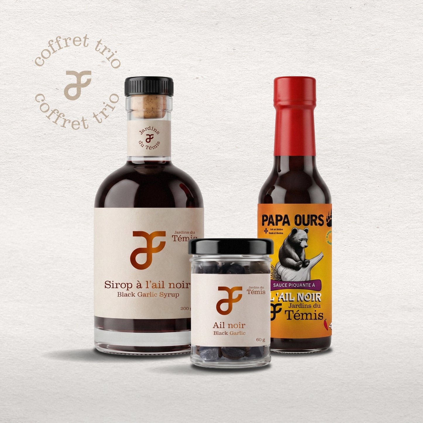 Coffret trio - Ail noir, sirop et sauce