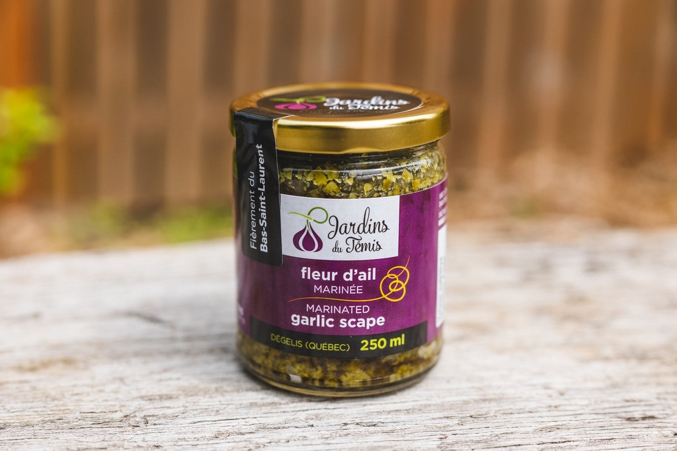 Fleur d'ail marinée