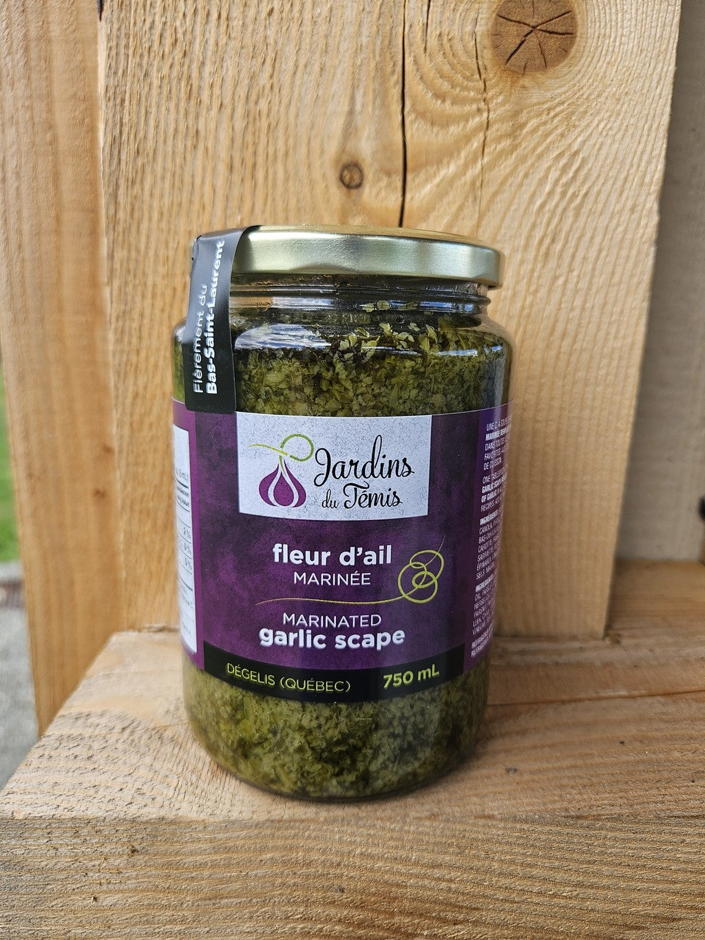 Fleur d'ail marinée