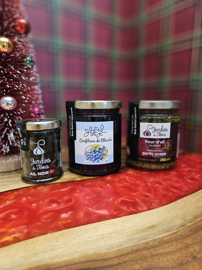 Coffret trio - Ail noir, fleur d'ail et confiture