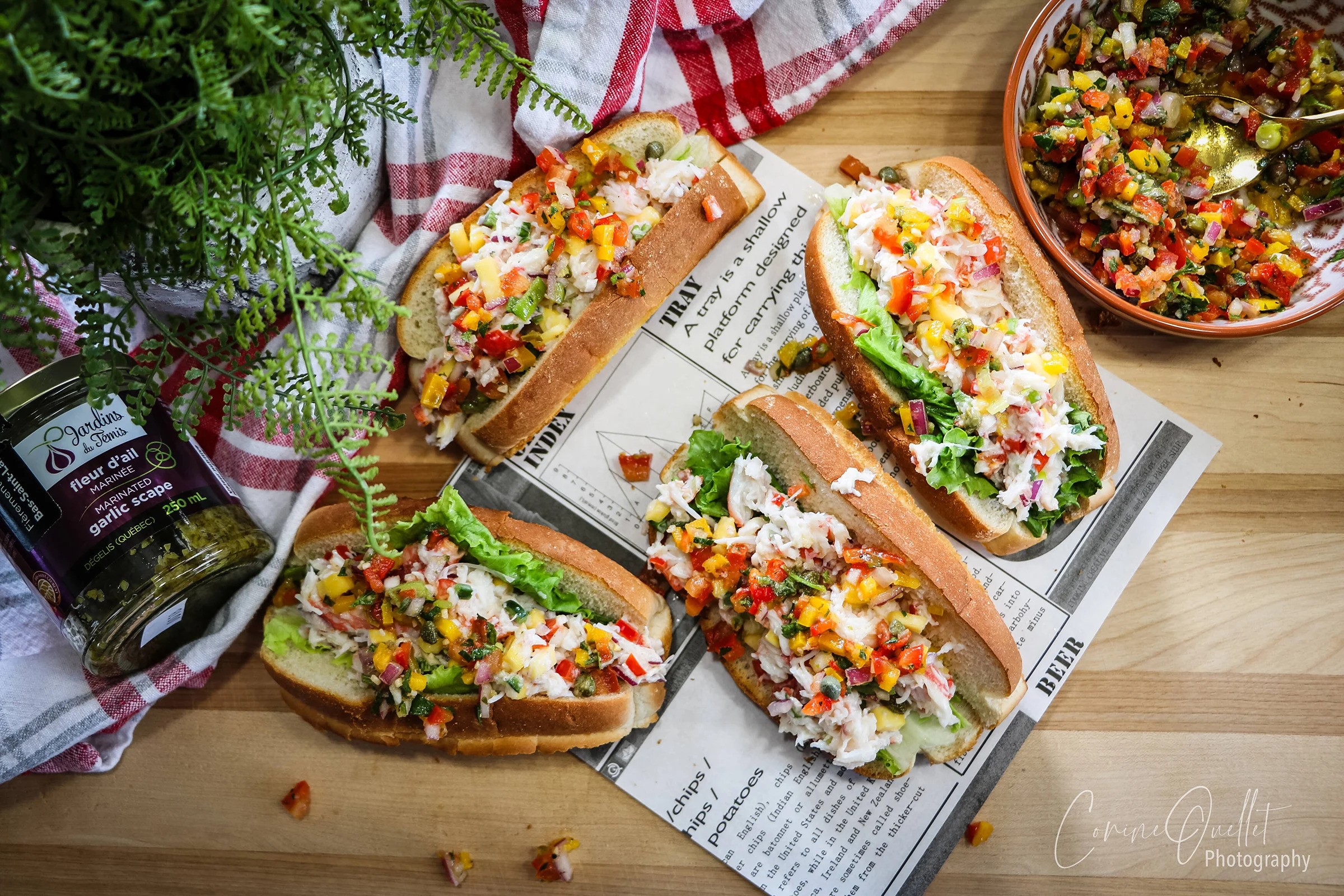 CRAB ROLLS !! ( RECETTE ET PHOTO DE CORINE OUELLET)