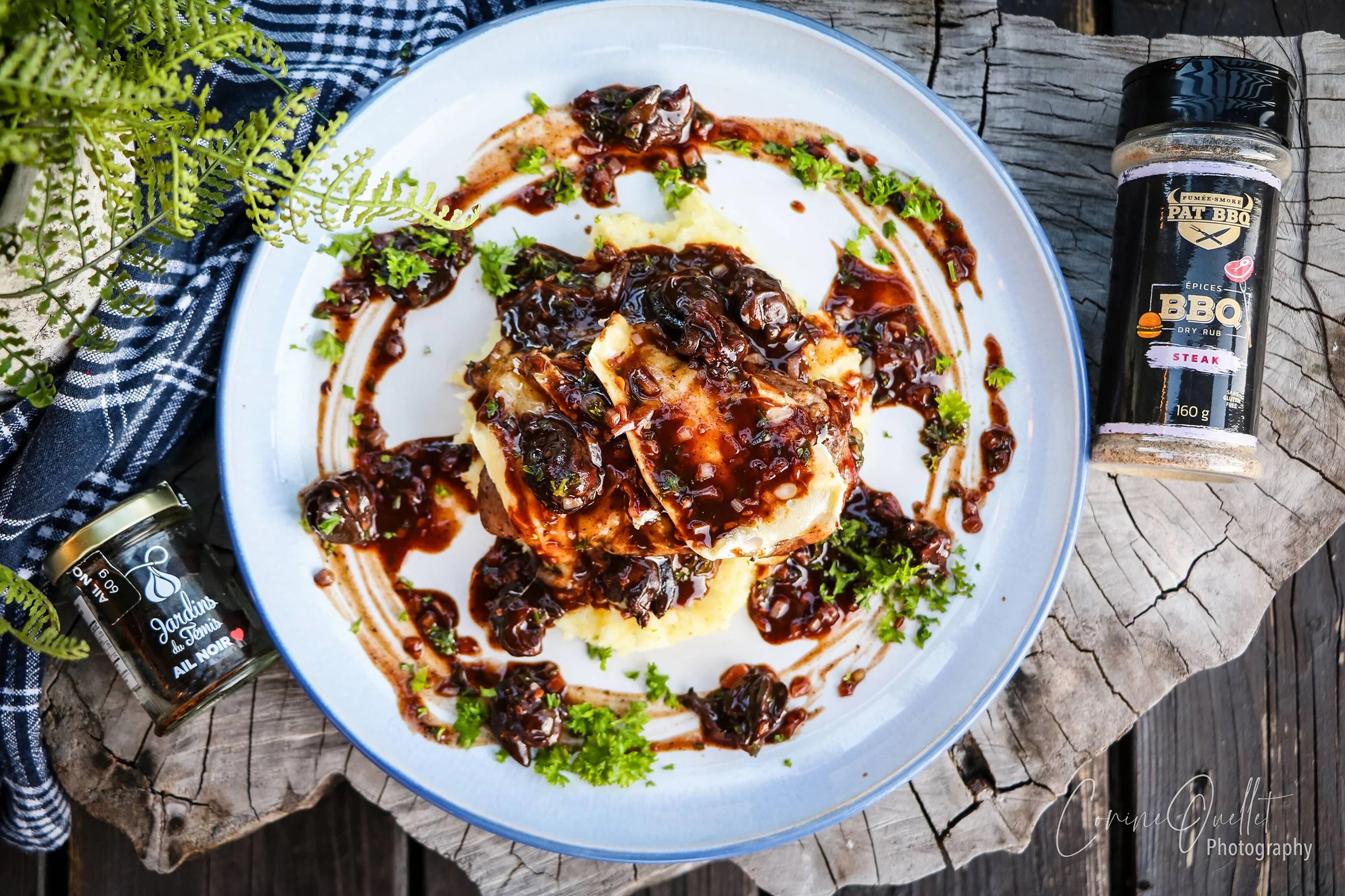 FILET MIGNON AUX ESCARGOTS ET FROMAGE SIR LAURIER( PHOTO ET RECETTE DE CORINE OUELLET)